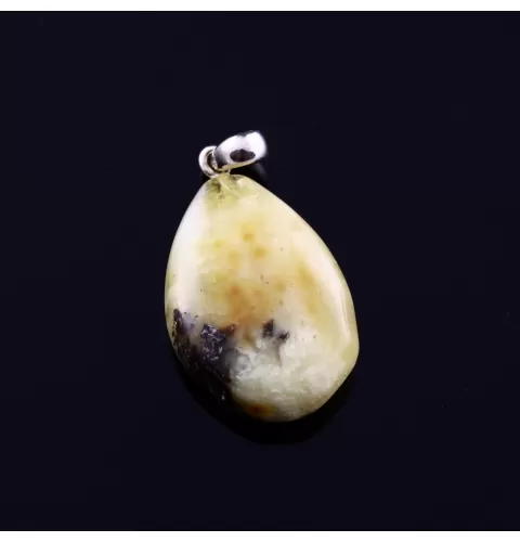 Unique Color DROP Baltic Amber Pendant