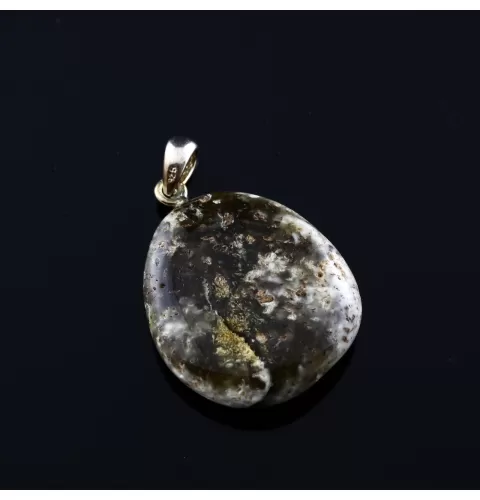 Unique Color DROP Baltic Amber Pendant
