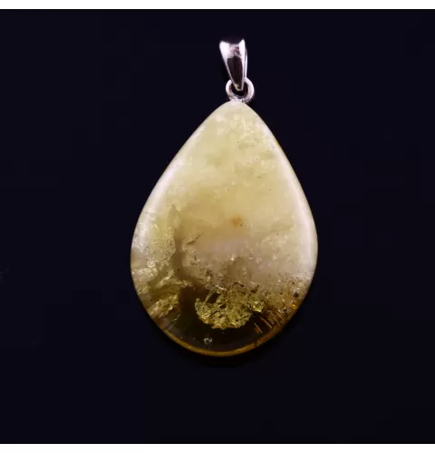 Unique Color DROP Baltic Amber Pendant