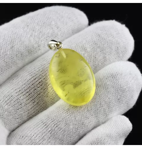 Unique Color DROP Baltic Amber Pendant
