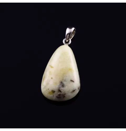 Unique Color DROP Baltic Amber Pendant