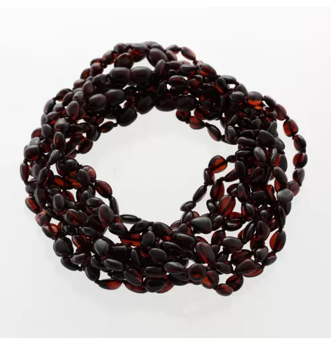 10 Cherry BEANS Baby teething Baltic amber necklaces 32cm
