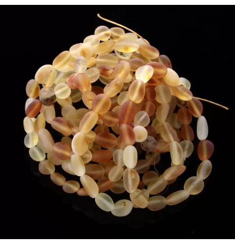 10 Raw Mix BEANS Baltic amber stretch bracelet 19cm