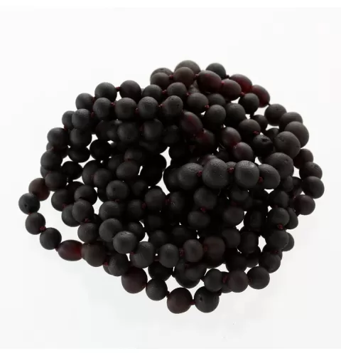 10 Raw Cherry BAROQUE Baltic Amber Bracelet 19cm