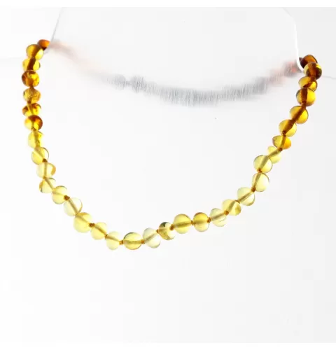Reverse Rainbow Baltic Amber Teething Necklace For Babies