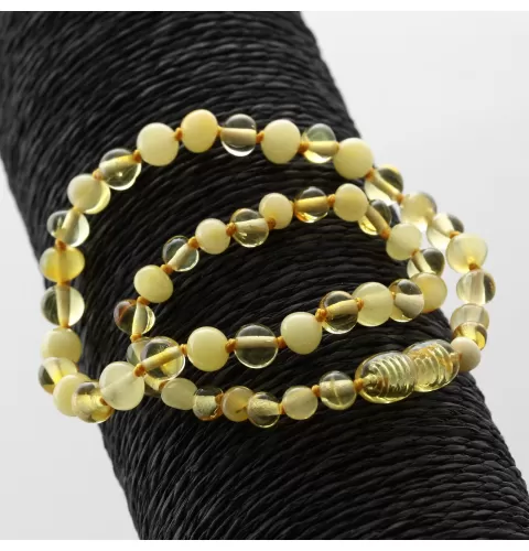 Multi Baltic Amber Teething Necklace For Babies
