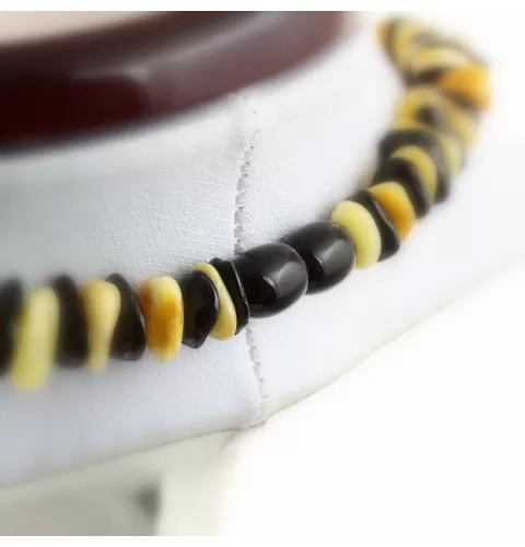 Multi CHIPS Baltic amber necklace 47cm