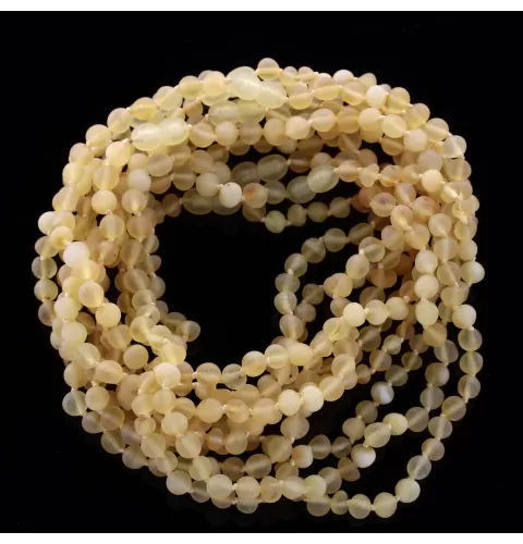 10 Big Raw Mix BAROQUE teething Baltic amber necklaces 32cm