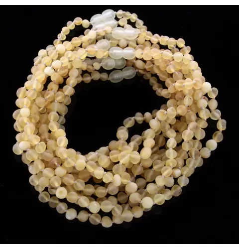 10 Big Raw Mix BAROQUE teething Baltic amber necklaces 32cm