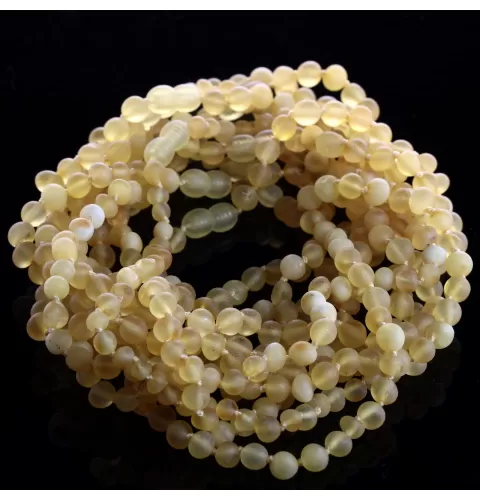10 Big Raw Mix BAROQUE teething Baltic amber necklaces 32cm