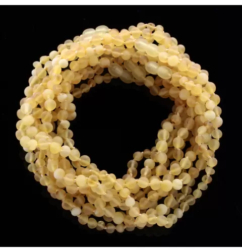 10 Big Raw Mix BAROQUE teething Baltic amber necklaces 32cm