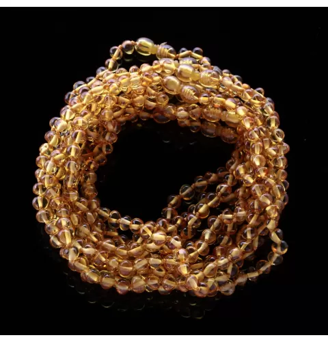 10 Pop Honey BAROQUE Baltic amber teething necklaces 28cm