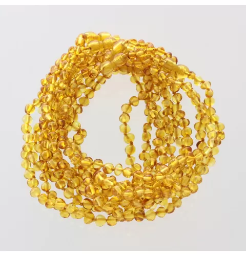 10 Pop Honey BAROQUE Baltic amber teething necklaces 28cm