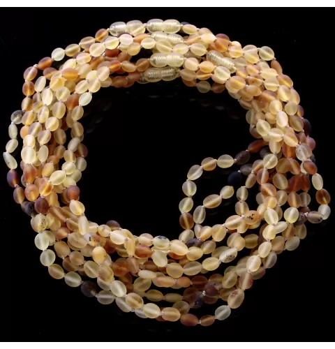 10 Raw MIX BEANS Children Baltic amber necklaces 40cm