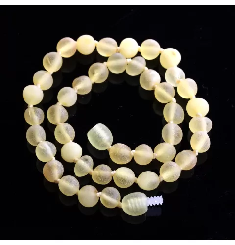 Raw Mix Baroque Teething Baltic Amber Necklace