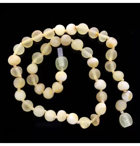 Raw Mix Baroque Teething Baltic Amber Necklace