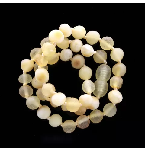 Raw Mix Baroque Teething Baltic Amber Necklace