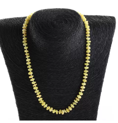 Milk BUTTONS Baltic amber necklace 45cm