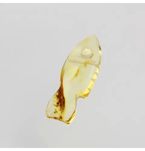 Baltic Amber figurine FISH Pendant Charm