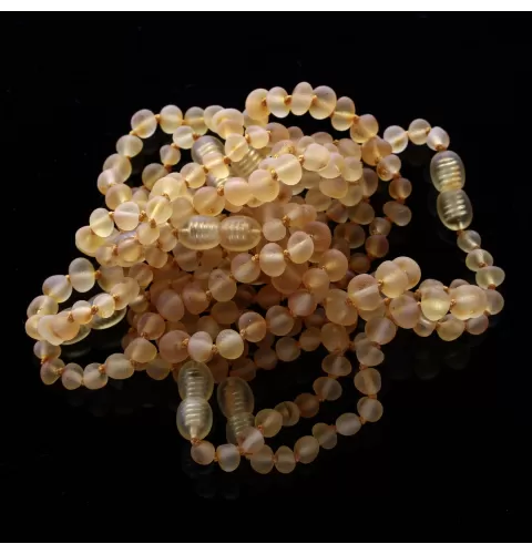 10 Raw Honey BAROQUE Baltic amber teething bracelets 15cm