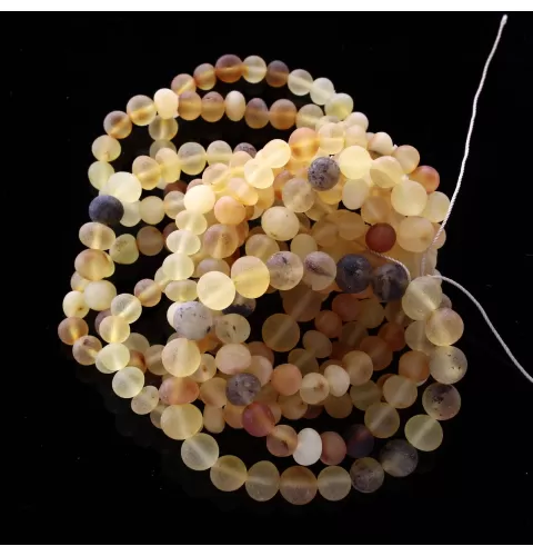 10 Raw Mix BAROQUE Baltic Amber Stretchy Bracelet 19cm