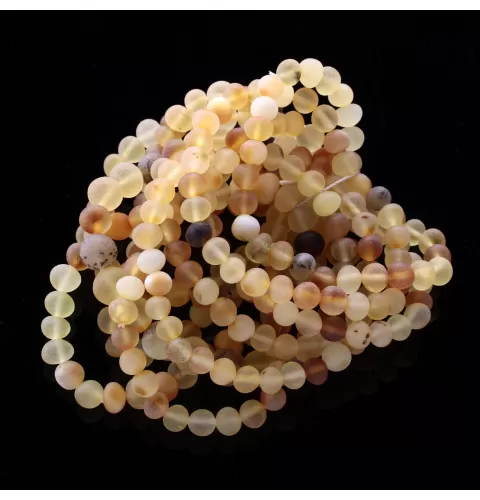 10 Raw Mix BAROQUE Baltic Amber Stretchy Bracelet 19cm