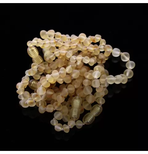 10 Raw Lemon BAROQUE Baltic amber teething bracelets 13cm