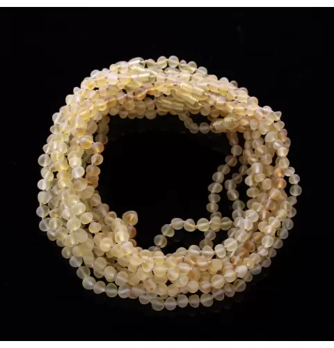 10 Raw Lemon BAROQUE teething Baltic amber necklaces 36cm