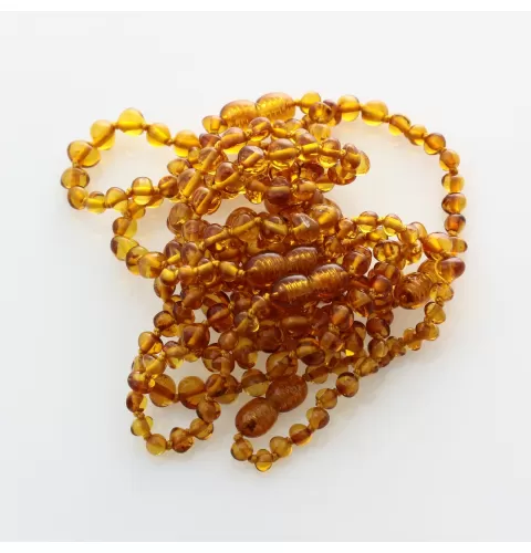 10 Honey BAROQUE Baltic amber teething bracelets 14cm