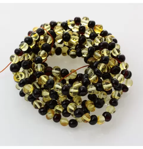 10 Multi Stretch BAROQUE Baltic amber adult bracelets 19cm