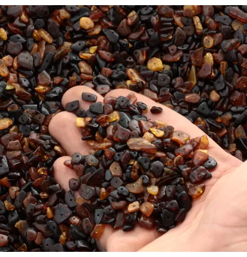 Natural CHIPS Baltic amber holed loose beads