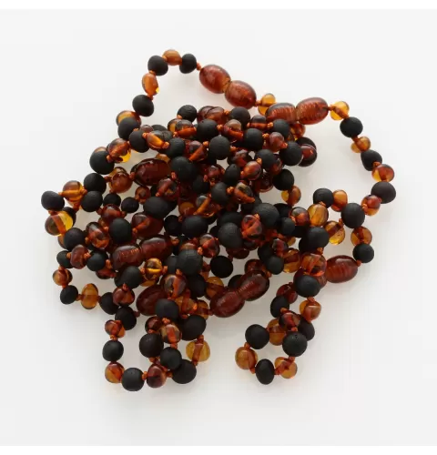 10 Multi BAROQUE Baltic amber teething bracelets 14cm