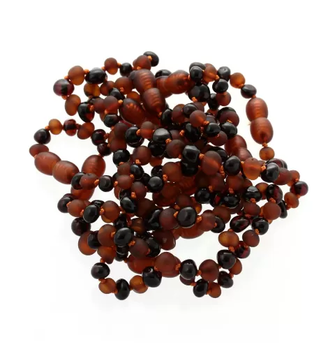 10 Multi BAROQUE Baltic amber teething bracelets 14cm