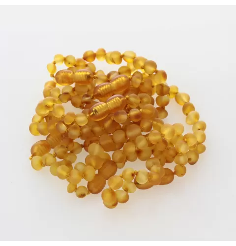 10 Raw Honey BAROQUE Baltic amber teething bracelets 12cm