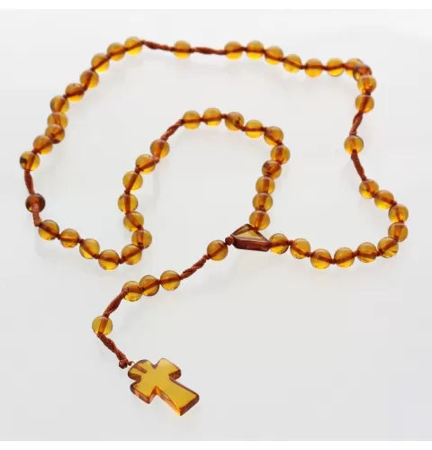 Christian ROSARY made of natural Baltic amber