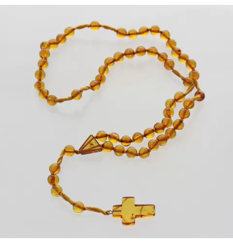 Christian ROSARY made of natural Baltic amber