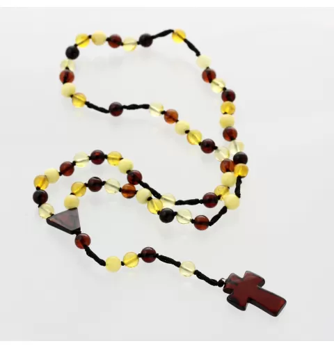 Christian ROSARY made of natural Baltic amber