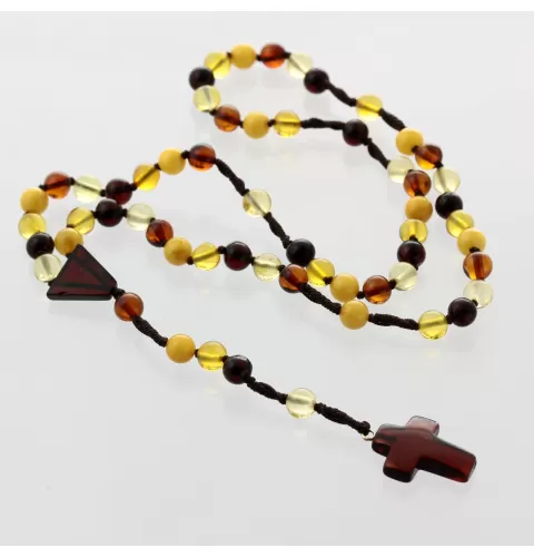 Christian ROSARY made of natural Baltic amber