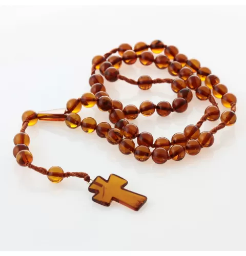 Christian ROSARY made of natural Baltic amber