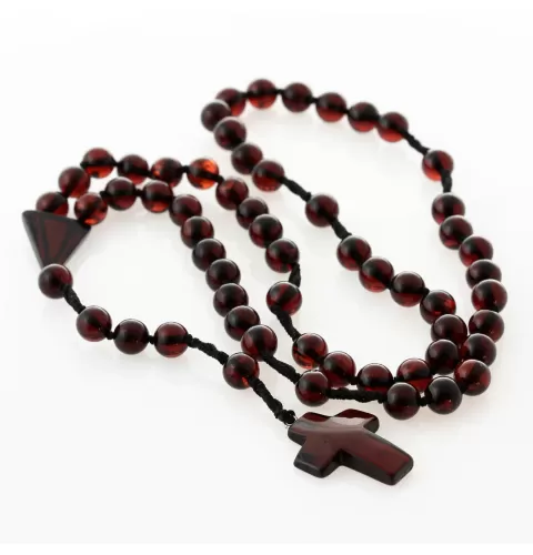 Christian ROSARY made of natural Baltic amber