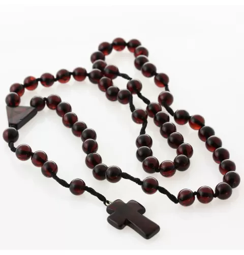 Christian ROSARY made of natural Baltic amber
