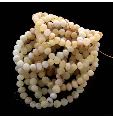 10 Raw Milk BAROQUE Baltic amber adult stretch bracelets 19cm