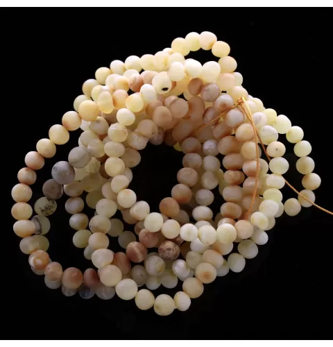 10 Raw Milk BAROQUE Baltic amber adult stretch bracelets 19cm