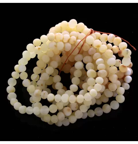 10 Raw Milk BAROQUE Baltic amber adult stretch bracelets 19cm