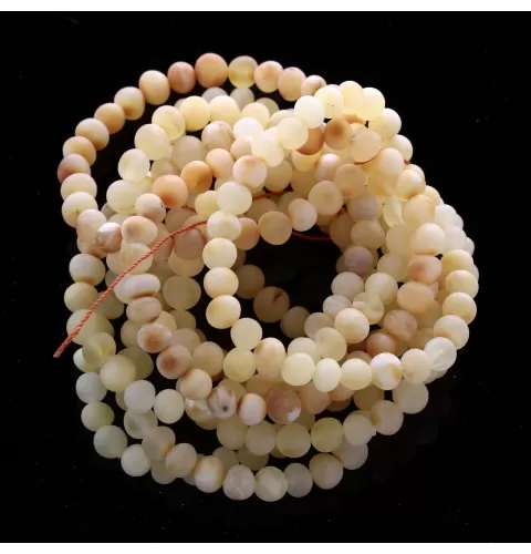 10 Raw Milk BAROQUE Baltic amber adult stretch bracelets 19cm