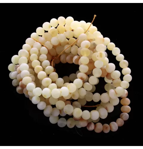 10 Raw Milk BAROQUE Baltic amber adult stretch bracelets 19cm
