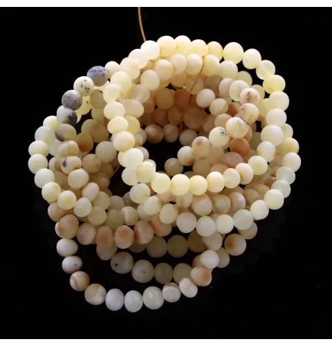 10 Raw Milk BAROQUE Baltic amber adult stretch bracelets 19cm
