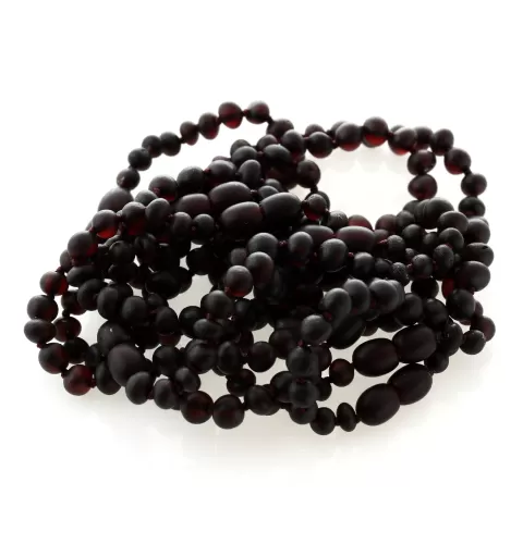 10 Raw Cherry BAROQUE Baltic amber teething bracelets 16cm