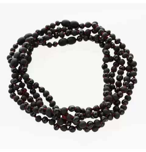 5 Multi BAROQUE teething Baltic amber necklaces 33cm