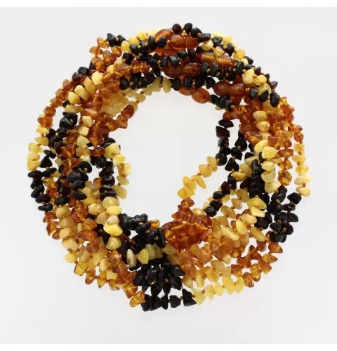 10 Rainbow NUGGETS Baltic amber teething Baby necklaces